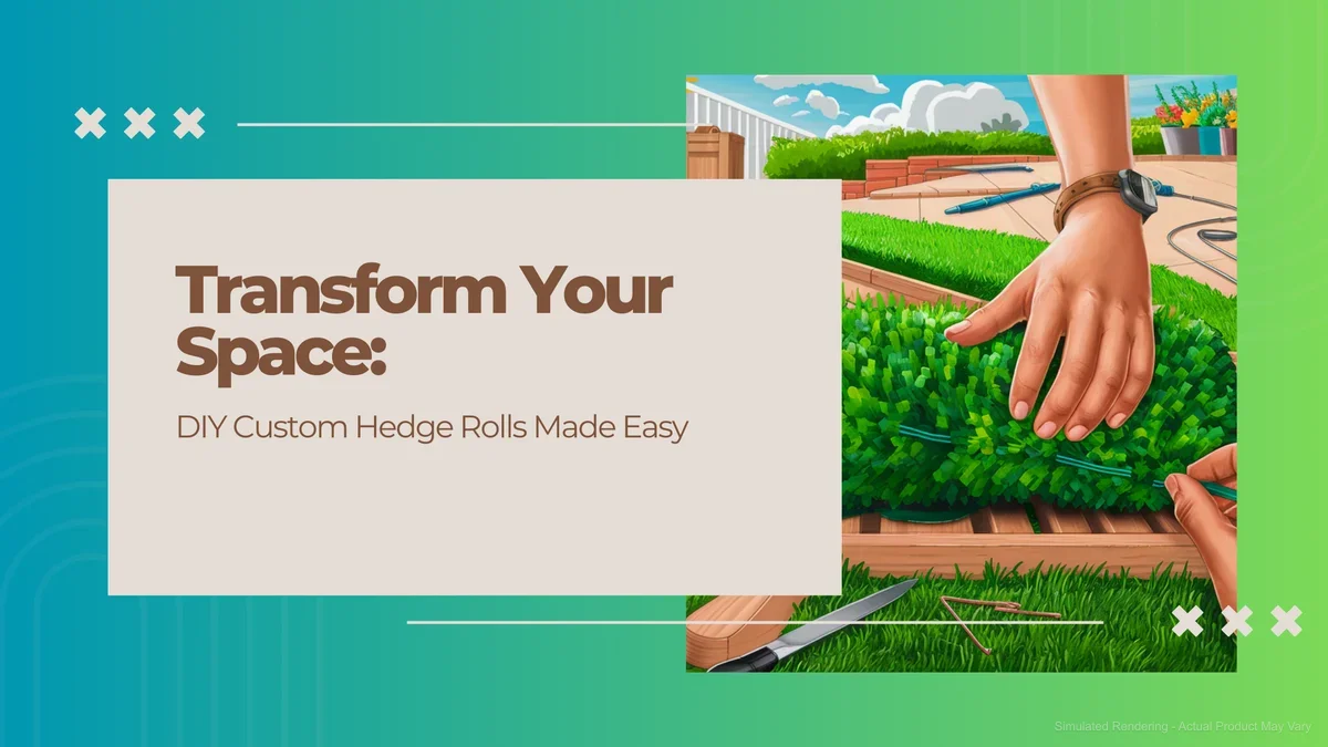 Transform Your Space: DIY Custom Hedge Rolls Made Easy