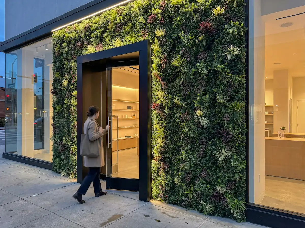 Retail living wall application