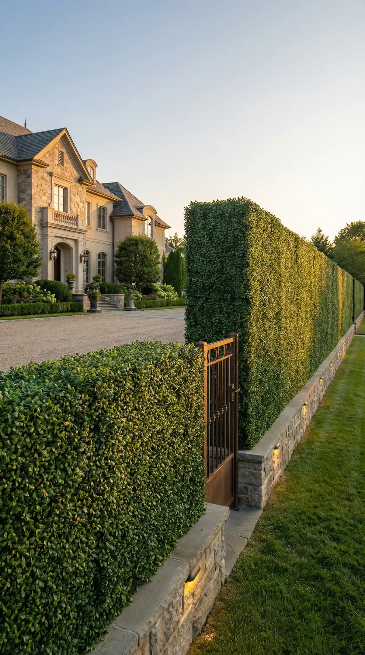 Luxury residential hedge