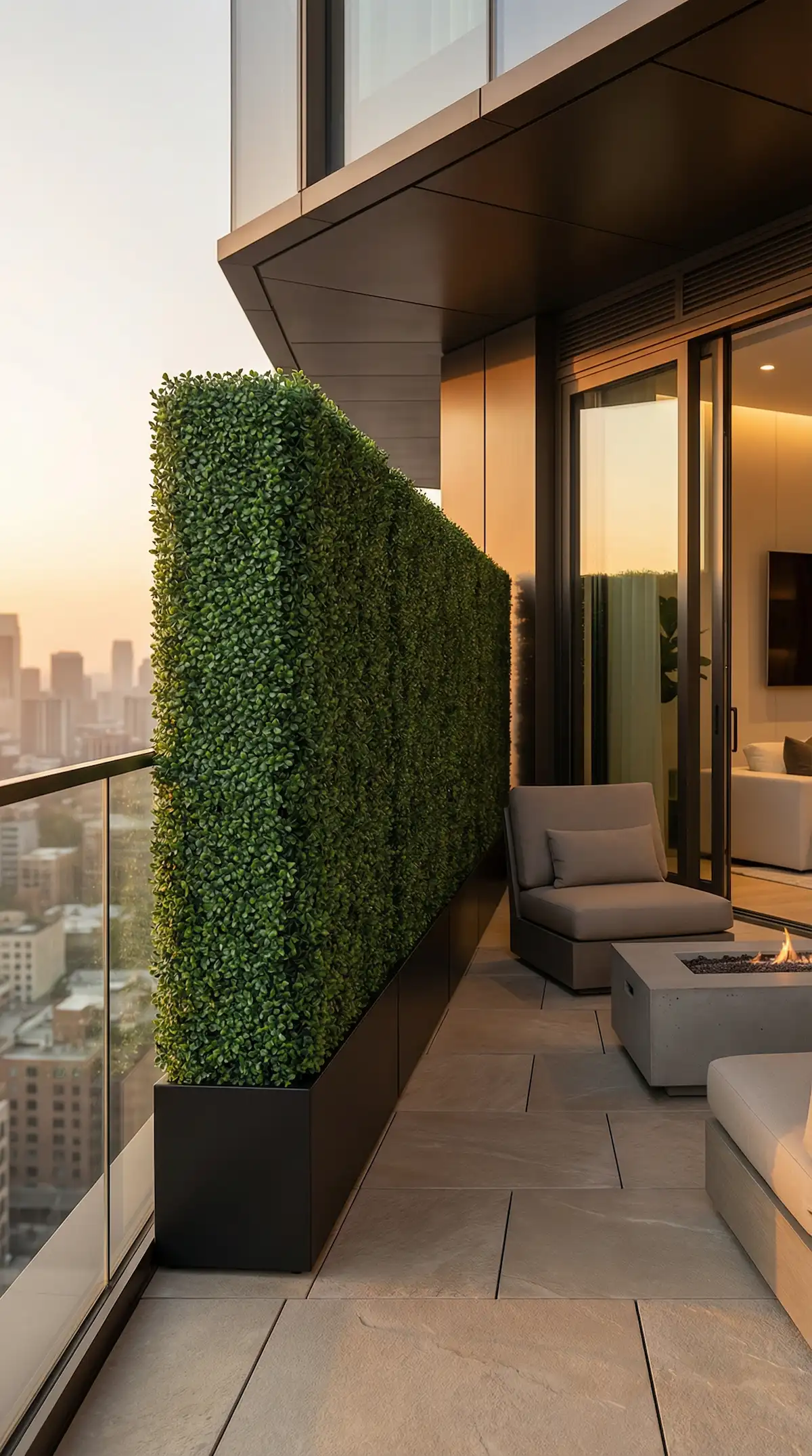 Multi-family hedge installation